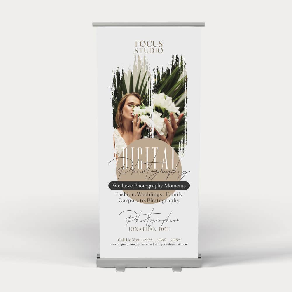 Mockup de roll-up par Étapes Print