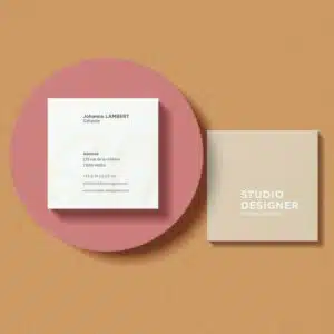 Cartes de visite carrées