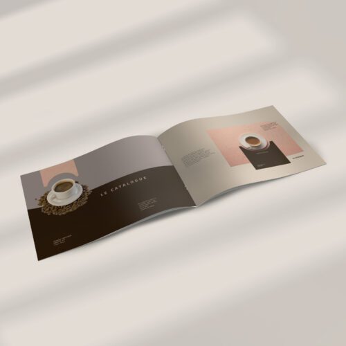 Brochure piquée format paysage d'Etapes Print