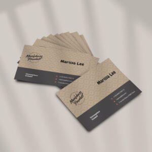 Cartes de visite adhésives