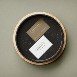 Cartes de visite papiers texturés