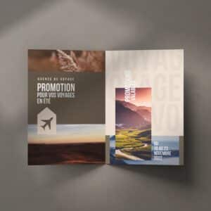 Dépliants pli central