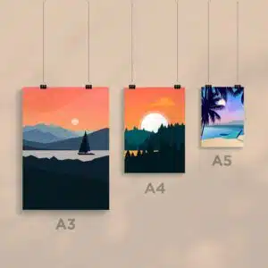 Affiches encapsulées A5/A4