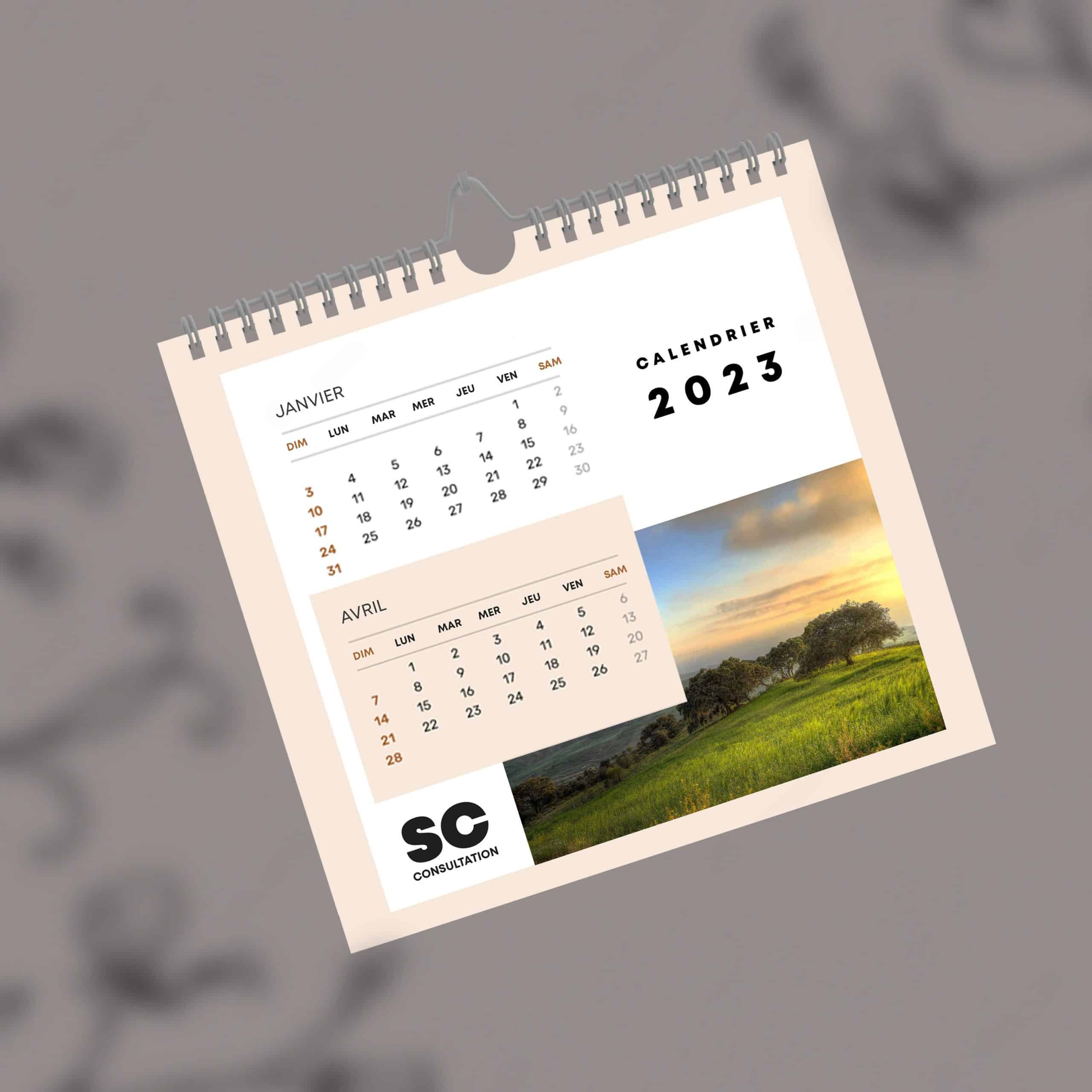 Image d'un calendrier 2023