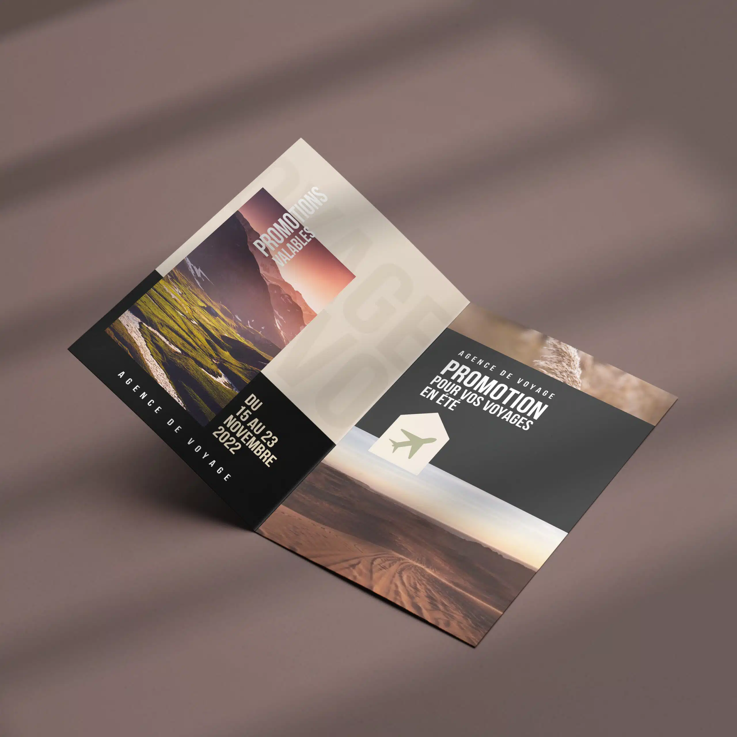 Dépliant encapsulé A5 élégant et résistant