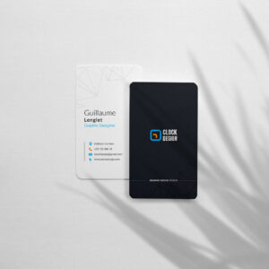 Cartes de visite coins arrondis