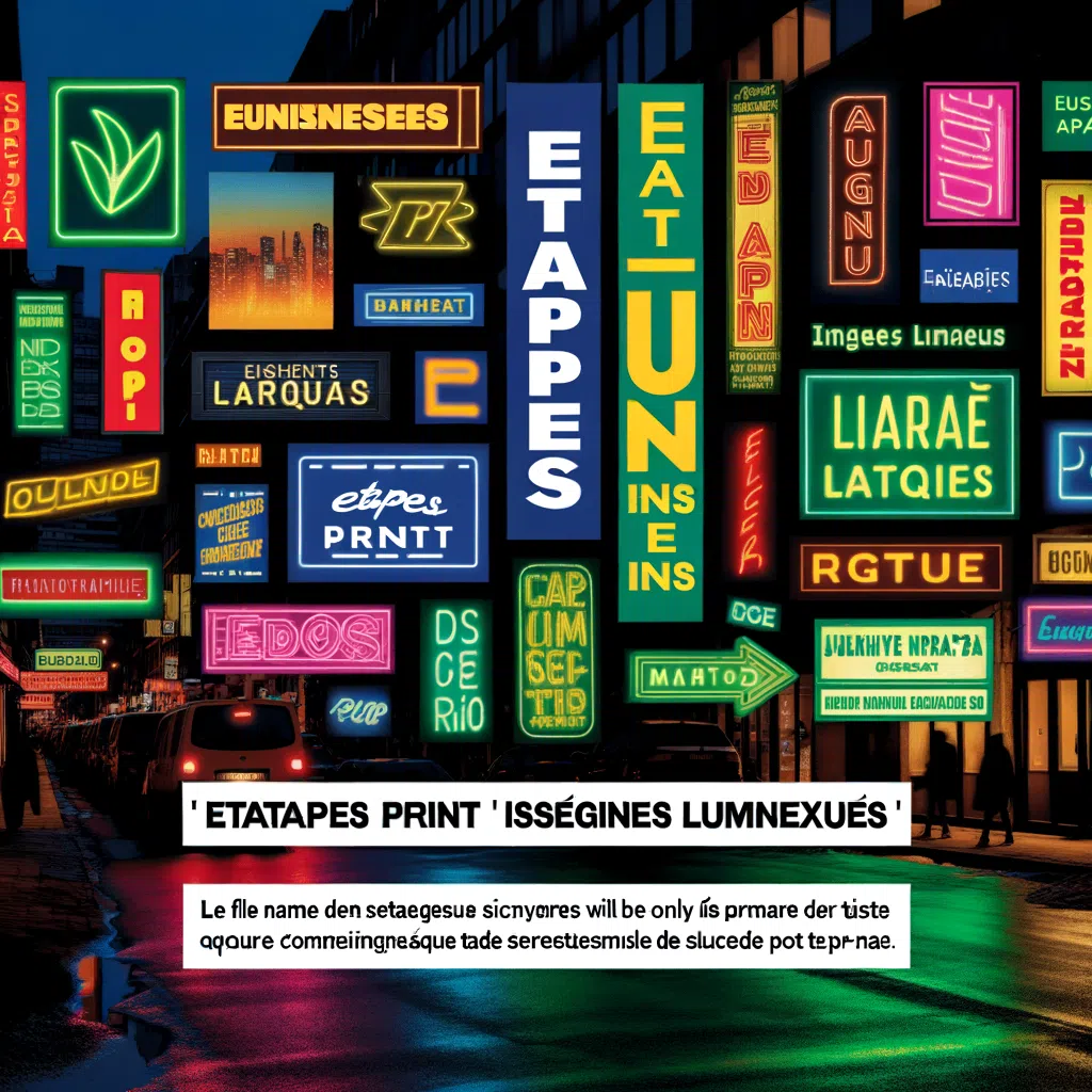 enseignes lumineuses
