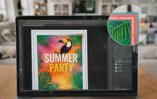 Impression Bord perdu - étapes print