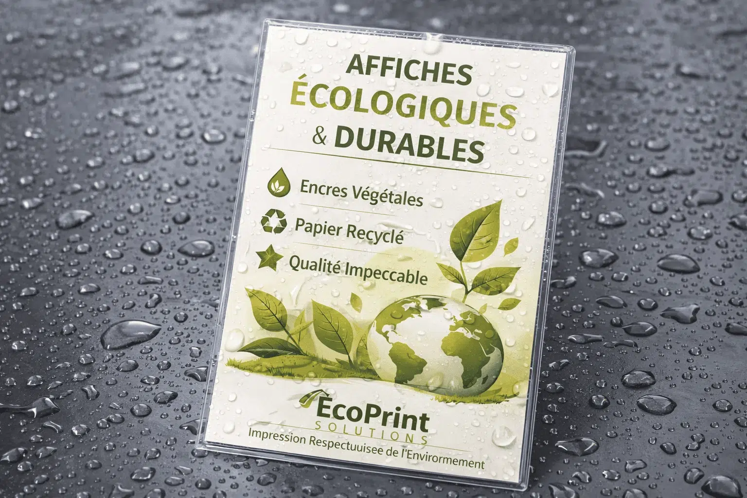 Affiche encapsulée - Résistant et durable